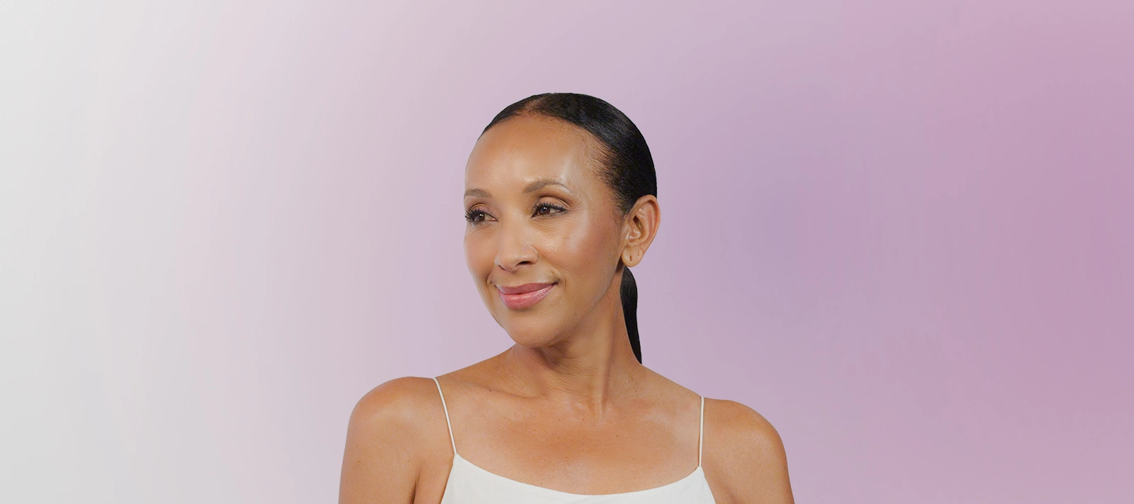 beautiful woman with healthy, glowing skin